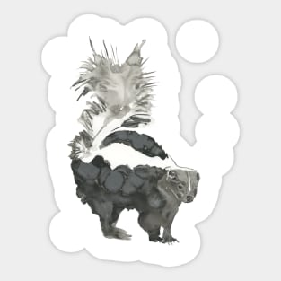 Skunk Painting Sticker